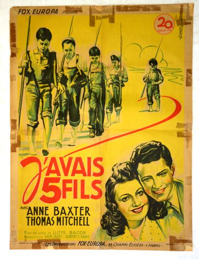 J'AVAIS 5 FILS, 1944 
De LIoyd Bacon 
Avec...