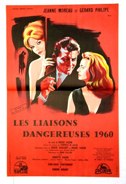  LES LIAISONS DANGEREUSES, 1959 
De Roger Vadim 
Avec Jeanne Moreau et Gérard Philipe...