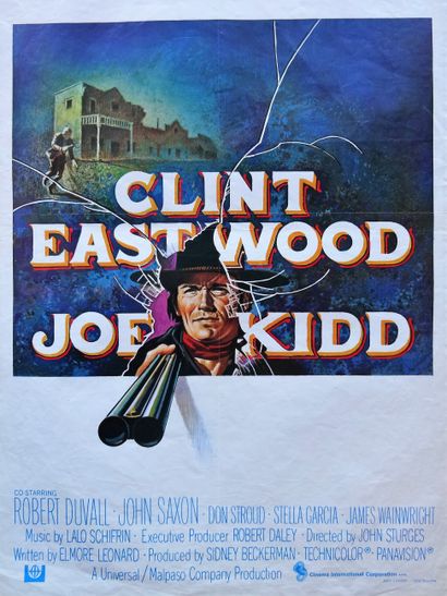  JOE KIDD, 1972 
De John Sturges 
Avec Clint Eastwood 
Affiche non entoilée 
35 x...