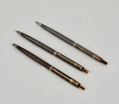 Parker : Two ballpoint pens and a mechanical...