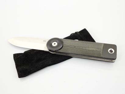 null Folding knife with "Eloi" system, micarta handle, 8,5 cm blade. Good condit...