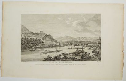 null 190 - View of the City of GRENOBLE, taken from the Porte de la Graille on the...