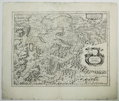 null 205 - Carte XVIIe de la SAVOIE « Sabaudia ducatis . SAVOYE. » Édité à Amsterdam...