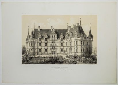 null 413 - INDRE-ET-LOIRE (37) - «Château d'AZAY-LE-RIDEAU, Façade sur la vallée,...