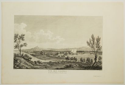 null 119 - JURA. "View of the SALINES of LONS-LE-SAUNIER, in Franche Comté. Engraving...