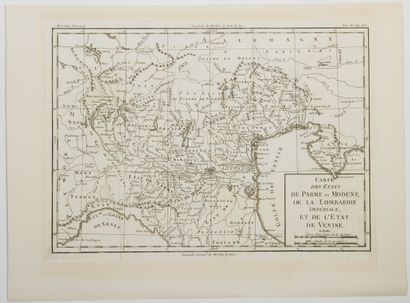 null 517 - « Carte des États de PARME et MODÈNE, de la Lombardie Impériale, et de...