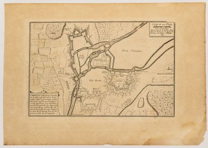 null 18 - MEUSE. Plan of "VERDUN, fortified city, Capital of the Diocese of the same...