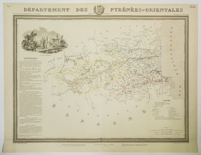 null 346 - Département des PYRENÉES-ORIENTALES. Atlas des Département de France....