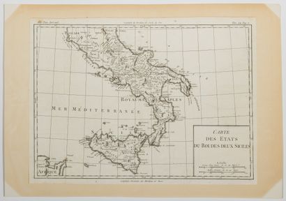 518 - « Carte des États du Roi des DEUX SICILES....