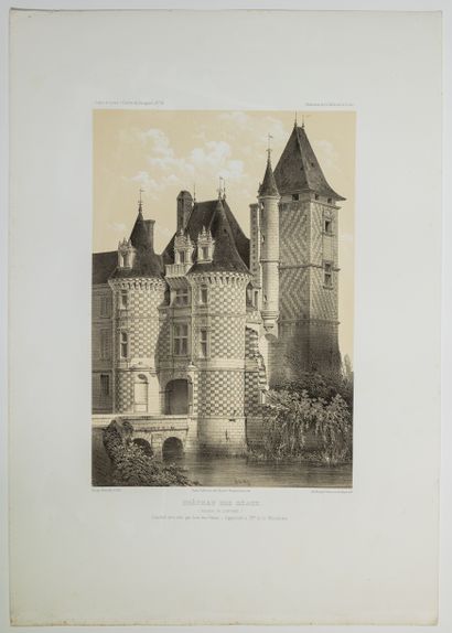 null 417 - INDRE ET LOIRE. « Château des RÉAUX (Façade de l’entrée) Construit en...