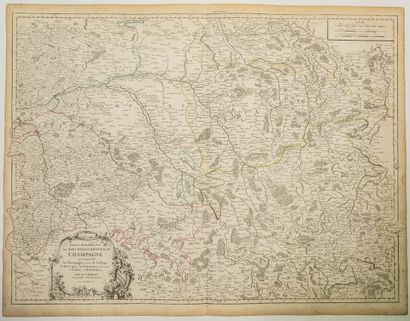 null 163 - LA CHAMPAGNE. Carte de 1752 : « Partie méridionale du Gouvernement général...