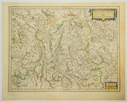 null 123 - 17th century map of the "Duchy of NEVERS, Nivernium ducatus gallicé. (34...