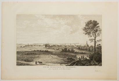 null 147 - ARDENNES. "View of CHARLEVILLE in Champagne, taken at the fork, on the...