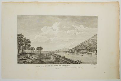 null 191 - View of the City of GRENOBLE taken from the side called Ile vert, on the...