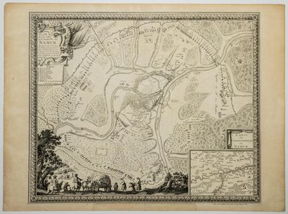 null 508 - BELGIUM. THE SIEGE OF NAMUR in 1692. "PLAN de la Ville et Citadelle de...