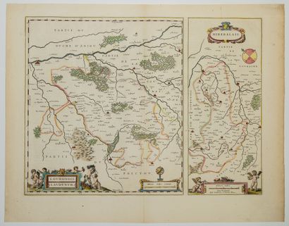 null 465 - Map XVIIth c. : LA VIENNE. LOUDUN. (86) MIREBEAU (86) "LOUDONOIS. Laudunum."...