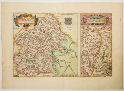 null 76 - XVIth c. Map : Duchy of BERRY LA LIMAGNE (Center of Auvergne) of Abraham...