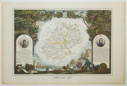 null 298 - Department of LOT, National illustrated Atlas. (c. 1854). Printed by Lemercier...