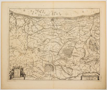 null 46 - NORTH. Map XVII of FLANDERS Western part. "Flandriæ Pars Occidentalis Amsterdam,...