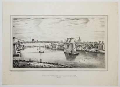 null 270 - GIRONDE. "View of the Bridge of the City of SAINTE FOY;" drawn from life...