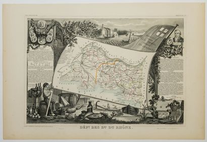 null 481 - « Département des BOUCHES-DU-RHÔNE. » Atlas National illustré de Levasseur...