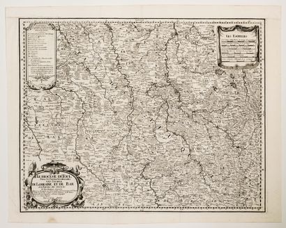 null 6 - MEURTHE-ET-MOSELLE. Map of 1725: "The Diocese of TOUL in the southern parts...