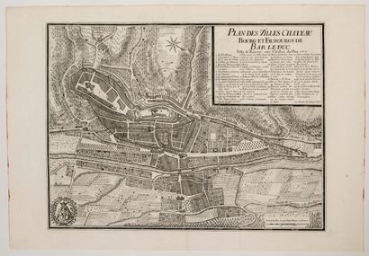 15 - MEUSE. « Plan des Villes Château, Bourg...