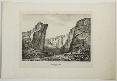 null 237 - GARD. NÎMES : « Les Carrières. Nismes, Languedoc.» Bichebois Sculp 1833,...