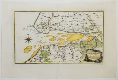 null 376 - SEINE-MARITIME. EURE. 18th century plan "Entrance to the river SEINE and...