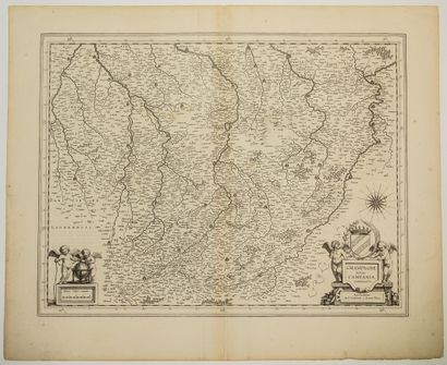 null 156 - XVIIth map of CHAMPAGNE. "Latin Champagne, Campania, comitatus. Amsterdam,...