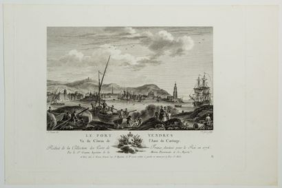 null 342 - PYRÉNÉES ORIENTALES. PORT-VENDRES (66) : « Le Port Vendres, vue du côteau...
