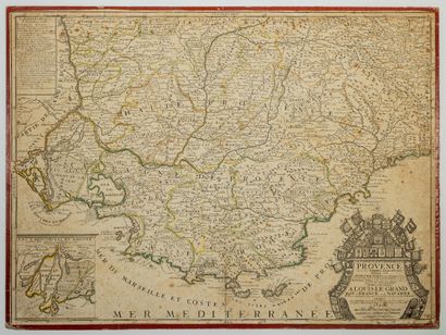 null 477 - BOUCHES-DU-RHÔNE. 1707 Map of PROVENCE: "THE COUNTY AND GOVERNMENTS OF...