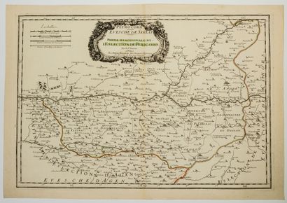 null 227 - DORDOGNE. "Bishopric of SARLAT. Southern part of the Election of Périgord....