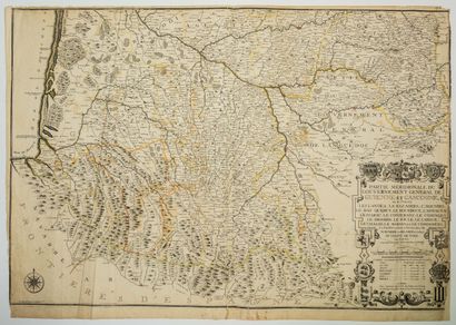 null 260 - GUYENNE GASCOGNE. Map XVIIIe : " Southern part of the general government...