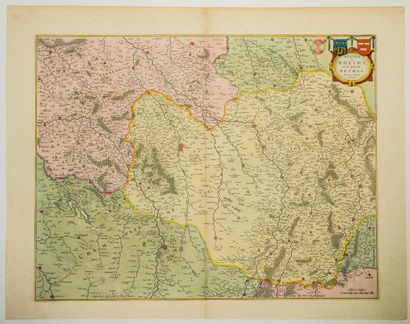 null 155 - XVIIth map of the MARNE and the ARDENNES. "Diocese of RHEIMS, and the...