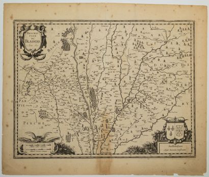 null 425 - Map of 1630 : " Description du BLAISOIS, anno 1630. Amsterdam, by Joannes...