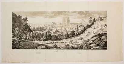 null 61 - OISE. "BEAUVAIS " Large view of the city with its Cathedral, the Seminary,...