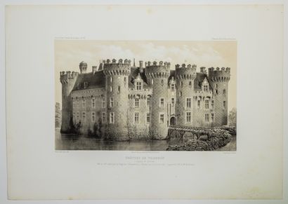 null 397 - EURE-ET-LOIR. « Château de VILLEBON (Façade de l’entrée.) Bâti au XVe...