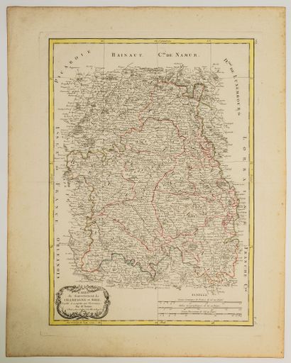 null 151 - Map of the Government of CHAMPAGNE and BRIE, Projected and subjected to...