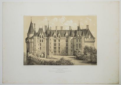 null 411 - INDRE-ET-LOIRE (37) - "Château de LANGEAIS, Façade sur la cour, Canton...