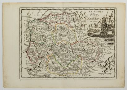 null 207 - 18th century map of SAVOIE : " LA SAVOYE ". Engraved by and at the Sieur...