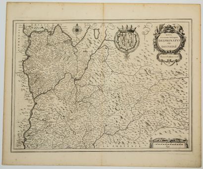 null 187 - Map of DAUPHINE. By Joannes JANSSON, ca. 1630, "Nova et accurata Descriptio...