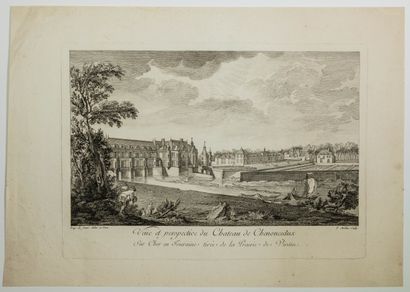 null 407 - NDRE-ET-LOIRE. CHENONCEAU: "View and perspective of the Castle of Chenonceaux...