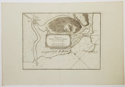 null 280 - HÉRAULT. "Plan of the Port and City of AGDE at the Coste de Languedoc....