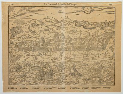 null 377 - SEINE-MARITIME (76). DIEPPE. 16th century engraving: The Portrait of the...
