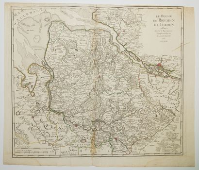 502 – ALLEMAGNE. Carte de 1757 : « Le Duché...