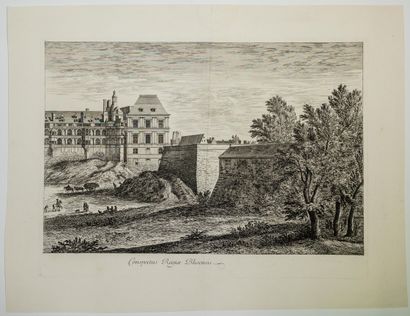 null 433 - LOIR-ET-CHER. Royal Castle of BLOIS: "Conspectus Regiæ Blesensis" Engraving...