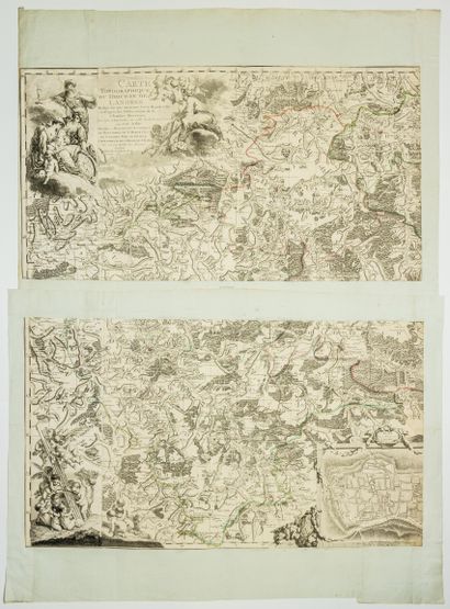 null 174 - HAUTE-MARNE. Topographic map of the Diocese of LANGRES, drawn up on an...