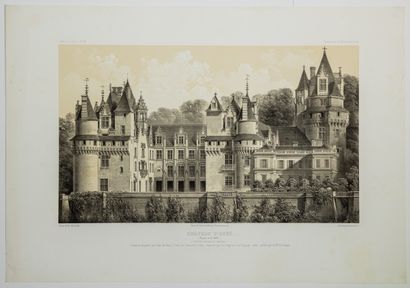 null 409 - INDRE-ET-LOIRE (37) - «Château d'USSÉ, Façade sur la vallée, Canton d'Azay-le-Rideau,...