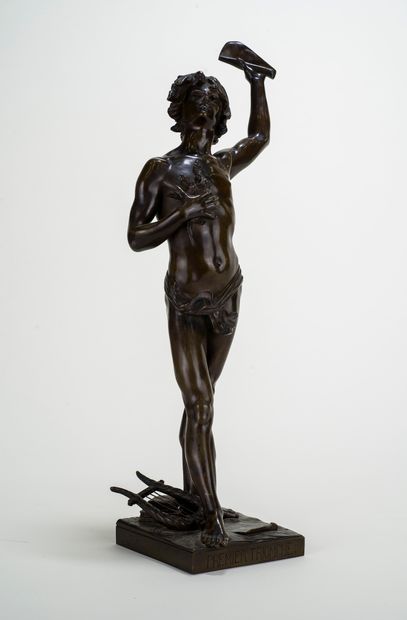 null Joaquim Angles Cané (1859-c.1911)

First triumph 

Bronze with brown patina,...